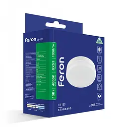 Світлодіодна лампа Feron LB-153 13Вт GX53 4000K - мініатюра 3