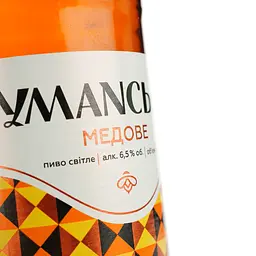 Пиво Уманьпиво Уманське Медове світле 6.5% 0.5 л - мініатюра 3