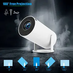 Проектор H96 max HY300A LED LCD HD 100 AL16:9 Android 9.0 HDMI Wi-Fi Bluetooth білий - мініатюра 8