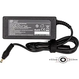 Блок живлення для ноутбуків Asus 19 V, 3.42 A, 65 W, 5.5 x 2.5 (AS65F5525) PowerPlant teh0028755