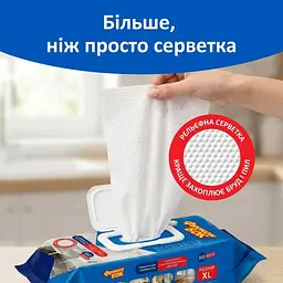 Серветки Фрекен Бок господарчі вологі Універсальні з антибактеріальним ефектом з клапаном ХL 100 шт. 6 шт. /    ящ - мініатюра 5