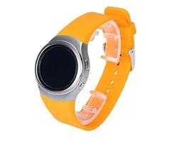 Силіконовий ремінець Primo для годинника Samsung Gear S2 Sports SM-R720/SM-R730 Orange - мініатюра 2