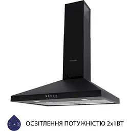 Витяжка купольна Minola HK 6412 BL 850 LED - мініатюра 2