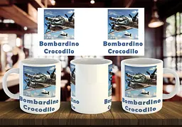 Чашка "Bombardino Crocodilo" 330 мл Синя