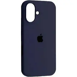 Силіконовий чохол iPhone 16 матове покриття накладний чохол мікрофібра Чорний