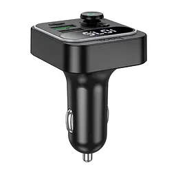 Автомобильный адаптер HOCO Tiger car BT FM transmitter E85 2USB/1Type-C, 20W/3A, PD/QC - миниатюра 3