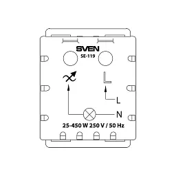 Світлорегулятор Sven SE-119 white (7100099) - мініатюра 5