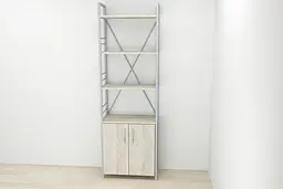 Етажерка 4/60 Ferrum-decor Серії Конект з тумбою 179x60x28 Сірий ДСП Сонома (FRD-102480) - мініатюра 2