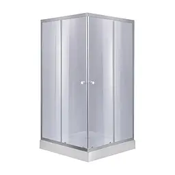 Душова кабіна Lidz Wawel SC90x90.SAT.LOW.GR, скло тоноване 4 мм + піддон Mazur