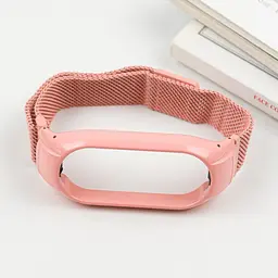 Ремінець Milanese Loop Design для Xiaomi Mi Band 7 Peach - мініатюра 2
