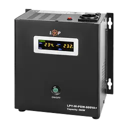 ДБЖ з правильною синусоїдою 12V LPY-W-PSW-800VA+(560Вт)5A/15A - мініатюра 5