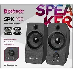 Акустична система Defender SPK-190 Black (65190) - мініатюра 4