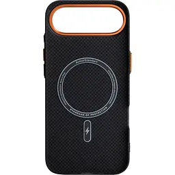 Чохол ArmorStandart LikeCarbon2 SE MagCase для Apple iPhone Air Kevlar Black Orange (ARM89166) [156296] - мініатюра 2