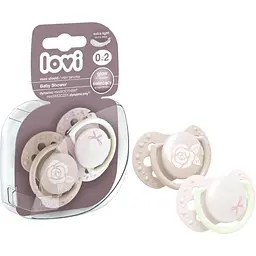 Пустушка силіконова динамічна LOVI Baby Shower Girl 0-2 місяців 2 шт. (22/900girl) - мініатюра 2
