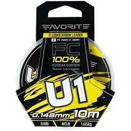 Флюорокарбон Favorite U1 FC 10 м 0.8/0.148 мм 3.6 lb/1.65 кг - мініатюра 2
