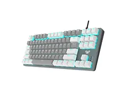 Клавіатура Aula Wind F3287 Mechanical Grey/White KRGD Blue USB EN/UA (6948391240954) - мініатюра 2