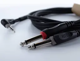 Комутаційний кабель Cordial EY 1 WRPP mini Jack 3.5 stereo - 2x Jack 6.3 mono 1 м - мініатюра 3