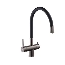 Змішувач для кухні на дві води Koer KB-72002-07 KR5003 Графіт - мініатюра 4