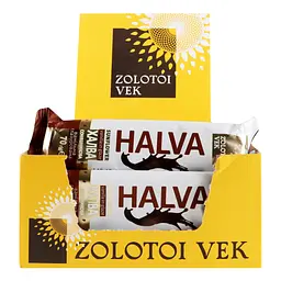 Халва Zolotoi Vek соняшникова ванільна глазурована, 70 г (876069) - мініатюра 3