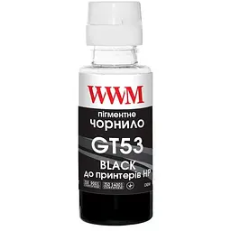Чорнило WWM HP GT53 100г Black Pigment, для Ink Tank 115/315/319 (H53BP)