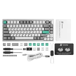 Клавіатура механічна P1 Pro 84Key, Keychron Super Banana, WL/BT/USB-A, QMK/VIA, Hot-Swap, E Lemokey teh0013894 - мініатюра 3