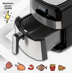 Аерофритюрниця 1700 Вт 9 програм 5 л Camry CR 6311 Air fryer - мініатюра 6