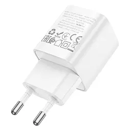 МЗП Hoco C145A Charm QC3.0 18W (1USB-A) White - мініатюра 2