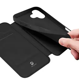 Чохол-книжка Dux Ducis з кишенею для візиток для Apple iPhone 17 (6.3) Чорний - мініатюра 4
