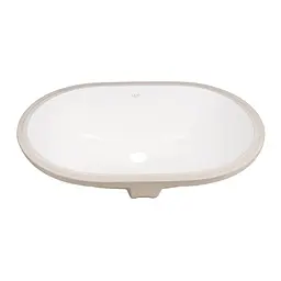 Умивальник Qtap Stork врізний овальний 560x395x195 мм White + донний клапан PU02O, Білий - мініатюра 3