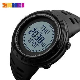 Годинник чоловічий спортивний з компасом Skmei 1254 Compass (Чорний) - мініатюра 4