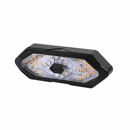 Велосипедна задня фара (габарит) FY-1820 повороти + пульт + microUSB + 3 режими - мініатюра 2