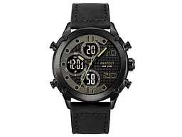 Чоловічий наручний годинник 017 Black Leather Awarder acs0031982 - мініатюра 2