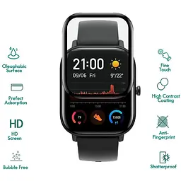 Захисна плівка Amazfeel для смартгодинника Amazfit GTS/GTS2 з рамкою (2 шт.) - мініатюра 6