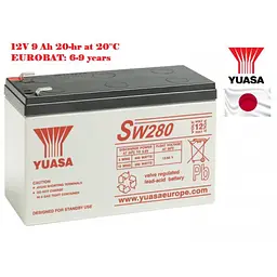 Акумулятор Yuasa SW280 AGM (12V 9Ah) - мініатюра 2