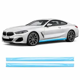 Антигравійна захисна бронеплівка за лекалами для BMW 8 Series G15/G14/G16 2018-2022 - нижня зона кузова та пороги