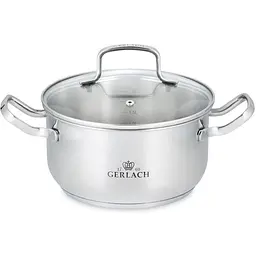 Каструля з кришкою 2,5 л Simple Gerlach ⌀20 см kuh0009088