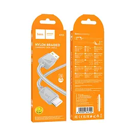 Дата кабель Hoco X113 Beneficio USB to Type-C (1m) Gray - мініатюра 4