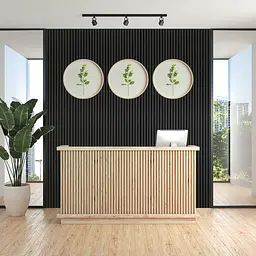 Рейка декоративна Sticker Wall WPC стінова 3000х165х23мм Антрацит SW-00001532 - мініатюра 6