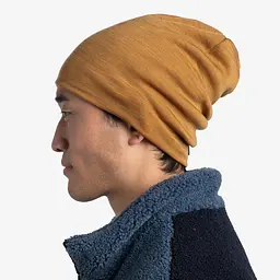 Шапка Buff Merino Heavyweight Beaney Solid Mustard (1033-BU 111170.118.10.00) - мініатюра 11