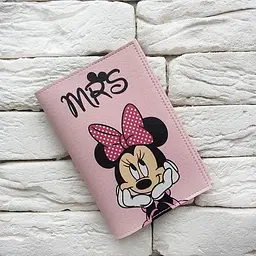 Обкладинка на паспорт Minnie Mouse 3 (рожевий)