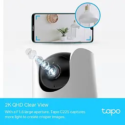 Камера відеоспостереження TP-Link Tapo C225 бездротова панорамна Wi-Fi - мініатюра 2