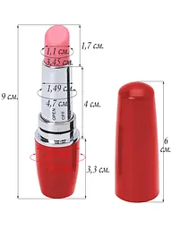 Міні-вібратор (Помада) Babydoll Міні Вібратор Червоний 789-4 ААА-1 - мініатюра 4