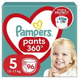 Підгузки-трусики Pampers Pants Junior одноразові 5 (12-17 кг) 96 шт.