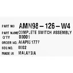 Перемикач електричний на 220В поворотний до м'ясорубки Panasonic AMN98-126-W4 - мініатюра 4