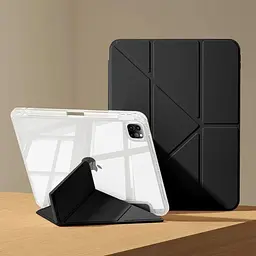 Обкладинка BeCover Ultra Slim Origami Transparent з кріпленням Apple iPad Pro 12.9 2020/2021/2022 Black (711694) - мініатюра 6