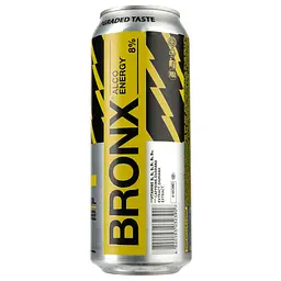 Упаковка напою слабоалкогольного енергетичного Bronx 8% 12 л з/б (0.5 л х 24 шт.) - мініатюра 2