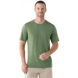 Футболка Smartwool Men's Merino Short Sleeve Tee Fern Green L Smart Wool (1033-SW SW016948.N06-L) - мініатюра 2