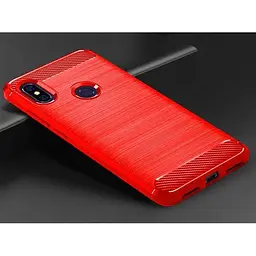 Протиударний бампер PRIMO Carbon Fiber Series для Xiaomi Redmi Note 6 Pro Red - мініатюра 2