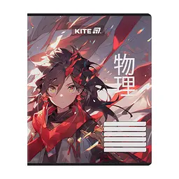 Зошит Kite Anime, 18 аркушів, лінія (K25-237-1), в асортименті - мініатюра 4