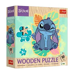 Пазл Trefl Wooden Lilo&Stitch Щасливий Стіч, 50 елементів (5900511202816)